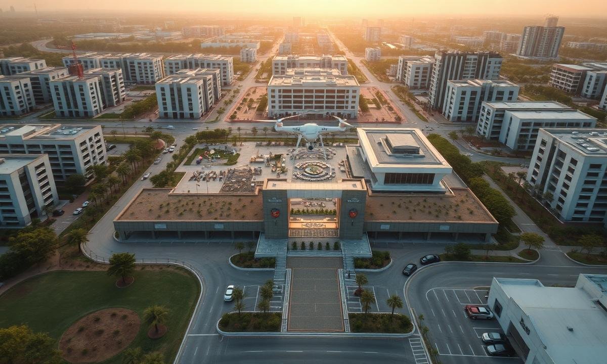 Aerial view of Lahore Smart City